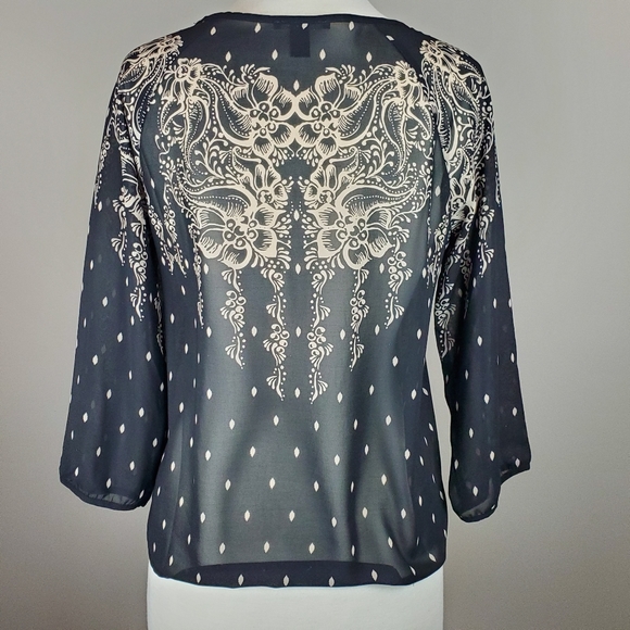 Forever 21 Floral Chiffon Top - Picture 2 of 4